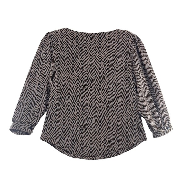 Vintage Alyssa Scott Shirt Womens Small Petite Stripe Abstract Union Made USA - Picture 5 of 13